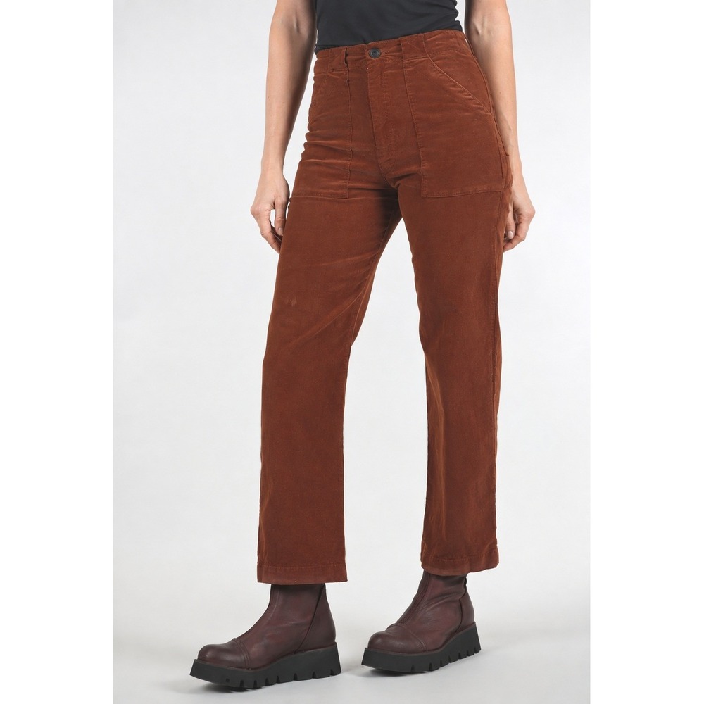 Prairie Underground Rusty Carpenter Cords Corduroy Pants Ankle Crop Size Medium